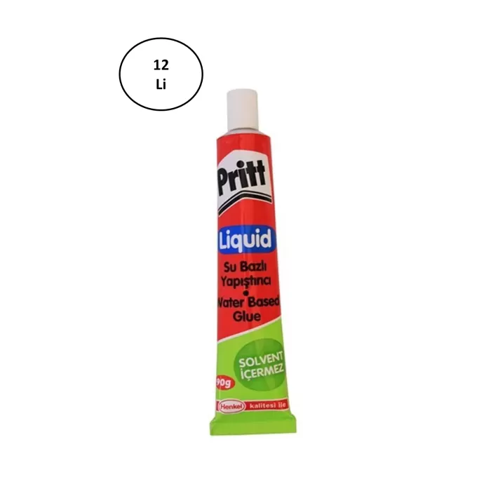 Pritt Sıvı Yapıştırıcı - 90g Tüp - Solventsiz 12li