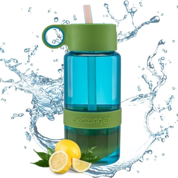 Narenciye Limon Sıkmalı Pratik Detoks Toksin Atıcı Su Matarası Spor Şişesi (4767)
