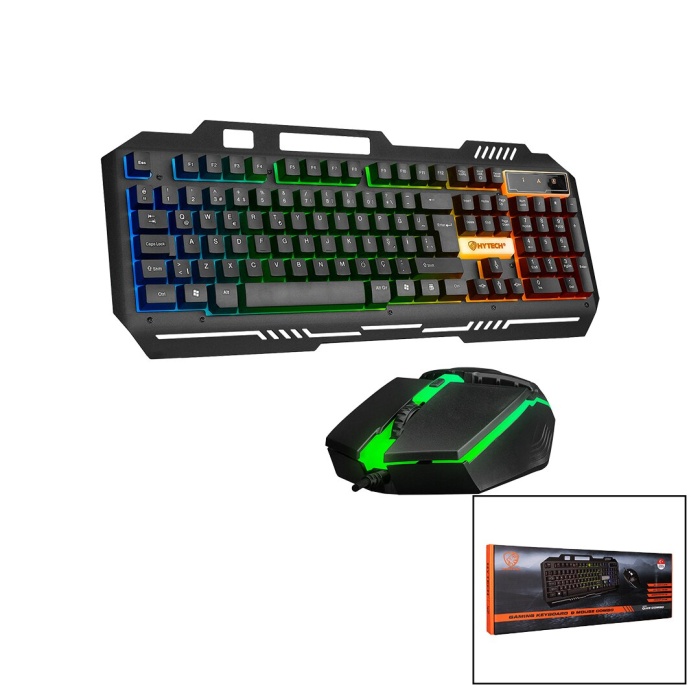 EVEREST HKM-X86 QUİN  GÖKKUŞAĞI IŞIKLI  USB KABLOLU  KLAVYE - MOUSE  SET  150CM KABLO (4767)