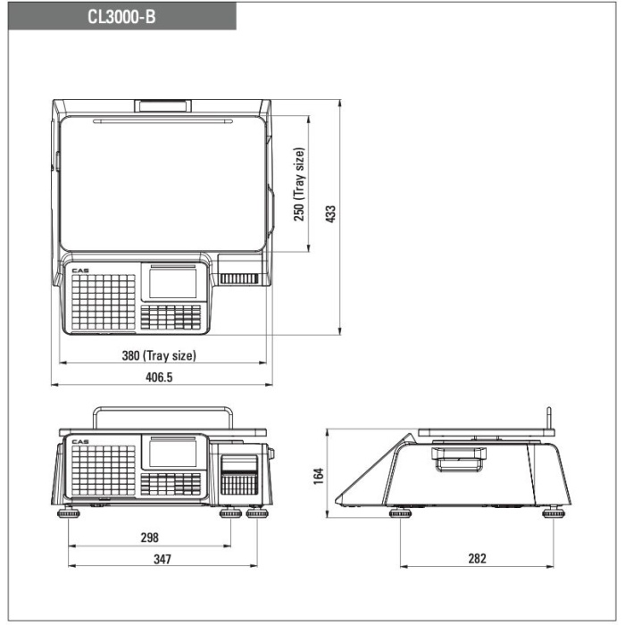 Cas CL 3000 Barkodlu Terazi