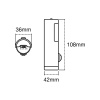 LED Pille Çalışan Lamba, Iç Mekan Uygulamaları Için Lamba, Hareket Sensörü, Gündüz Sensörü, Soğuk Beyaz, 36,0 mm x 42,0 mm x 108,0 Mm, Nıghtlux Torch