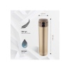 LNT7296 Sızdırmaz Kilitli Vakumlu Çıft Katmanlı Travel Mug Çelik Termos 520 ml Gold 10 Saat Sıcak / 18 Saat Soğuk