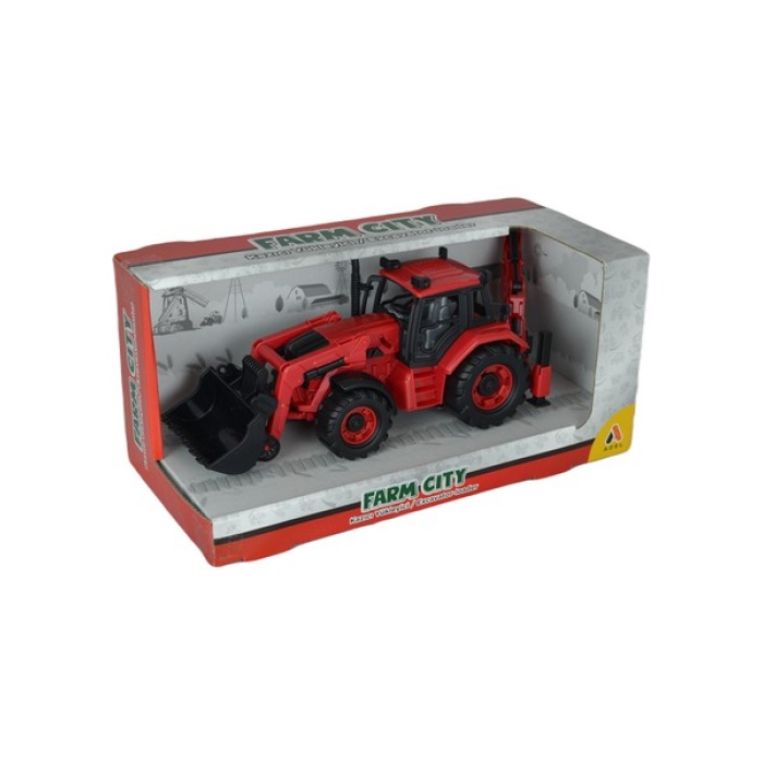 Farm City Kazıcı Yükleyici - Kırmızı