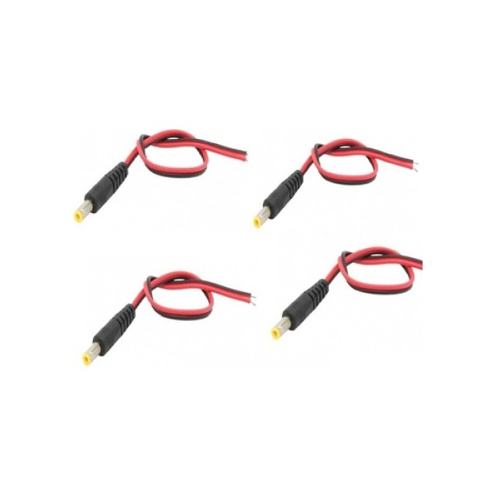 5 Adet Güvenlik Kamerası 12V Dc Erkek Power Jack Dc Jak Kablo Bağlantı Kablosu