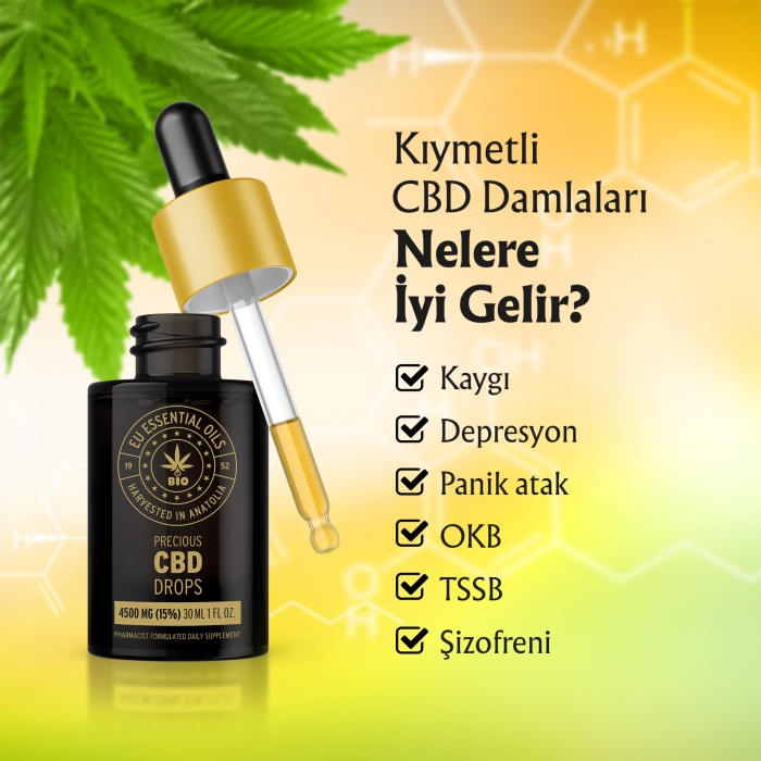 CBD Drops (CBD Yağı) 4500mg (15%)