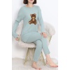 Nakışlı Pijama Takımı Mint3