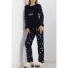 Peluş Polar Pijama Takımı Laciyıldız