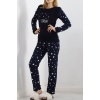 Peluş Polar Pijama Takımı Laciyıldız