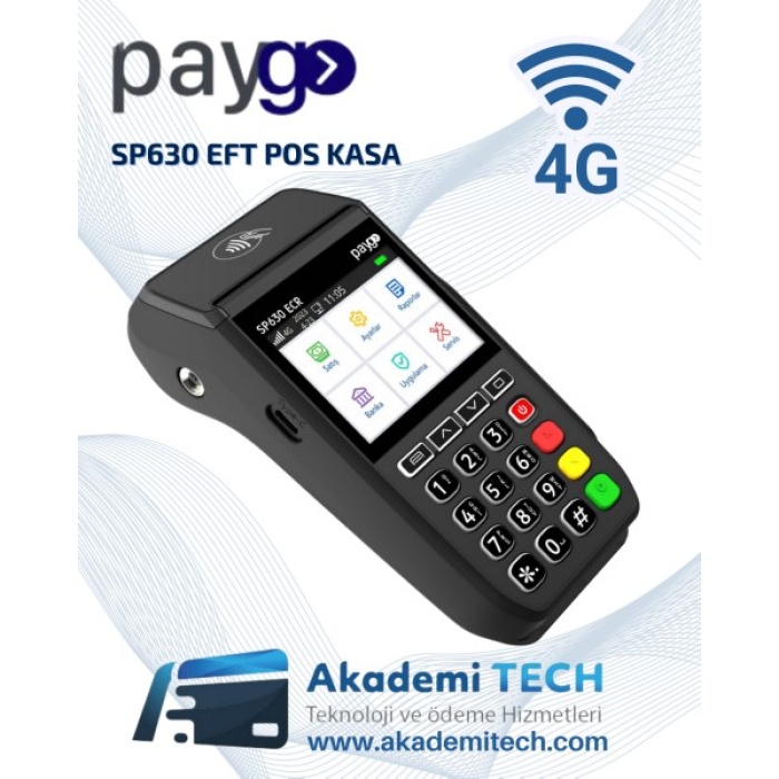 Paygo Sp630 Pro ECR 4G Eft pos Yazarkasa  10adet rulo hediye