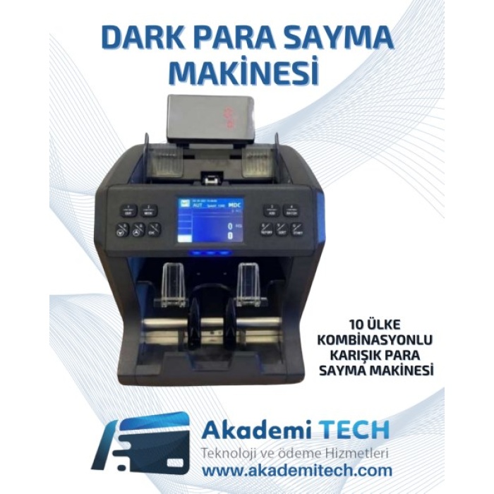 Dark Para Sayma Makinesi 10 ülke para birimi