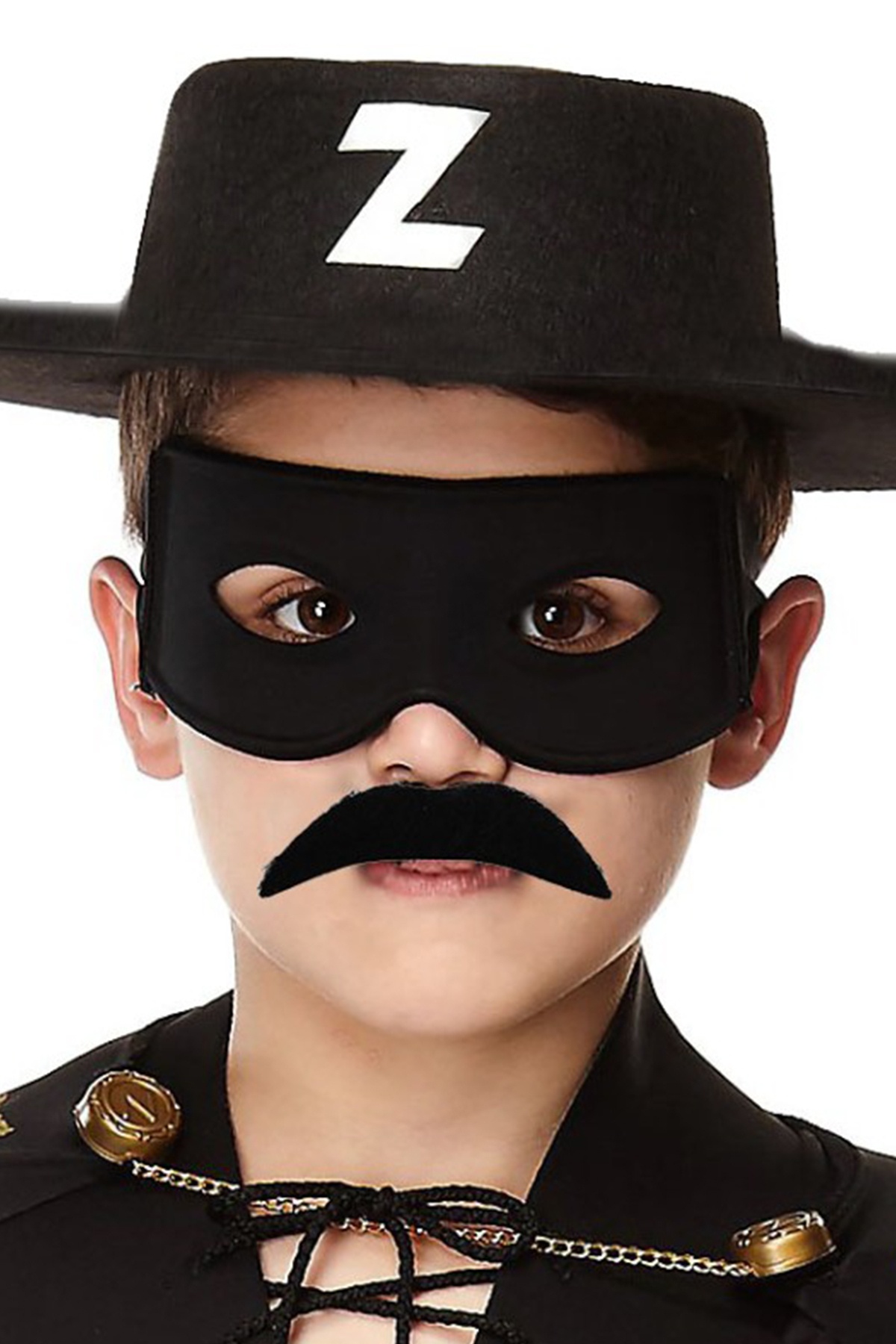 Zorro Cosplay Çocuk Boy Zorro Maske Seti Eğlenceli Cadılar Bayramı Maskesi 1450