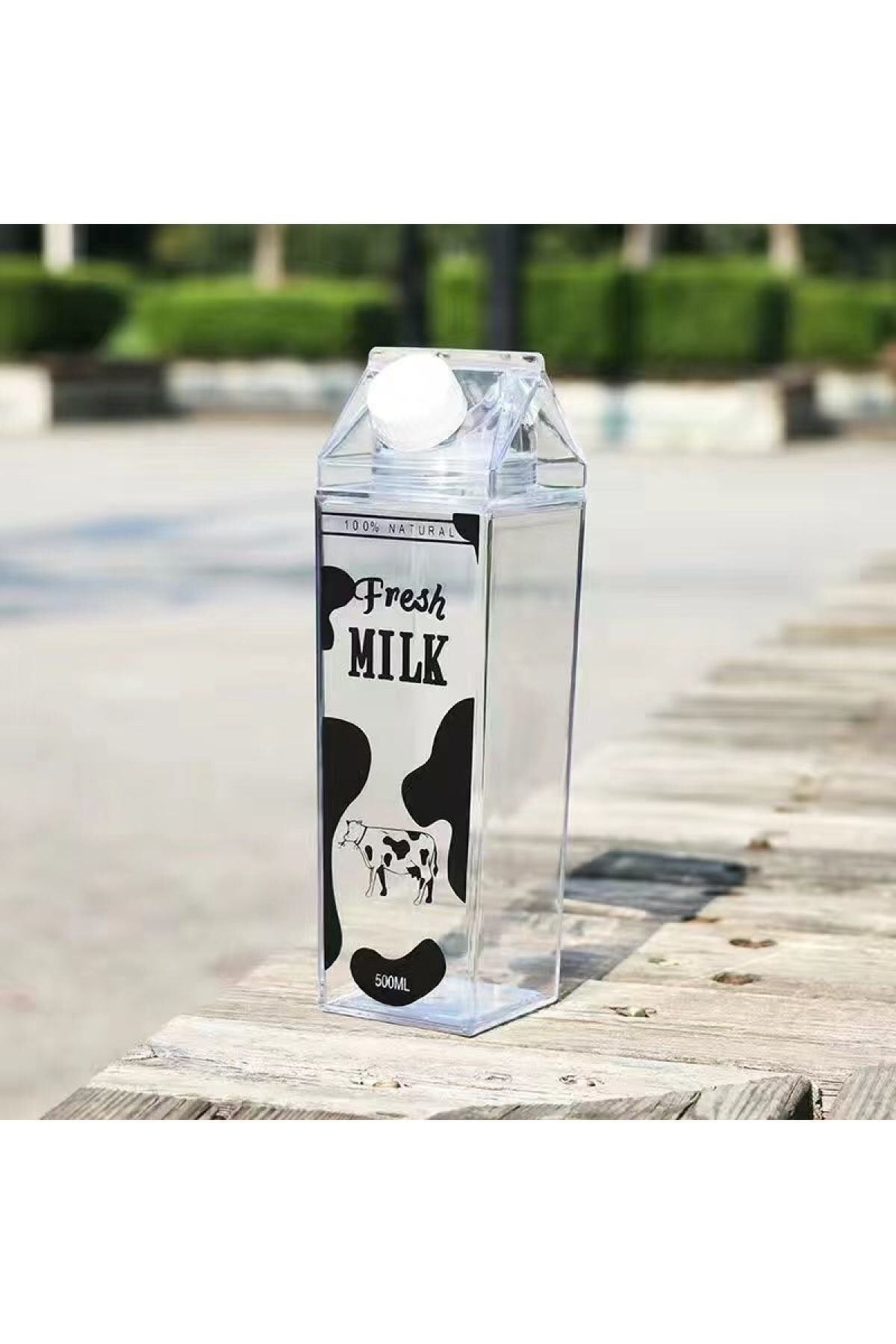 500 Ml Mika Süt Kabı Desenli Model