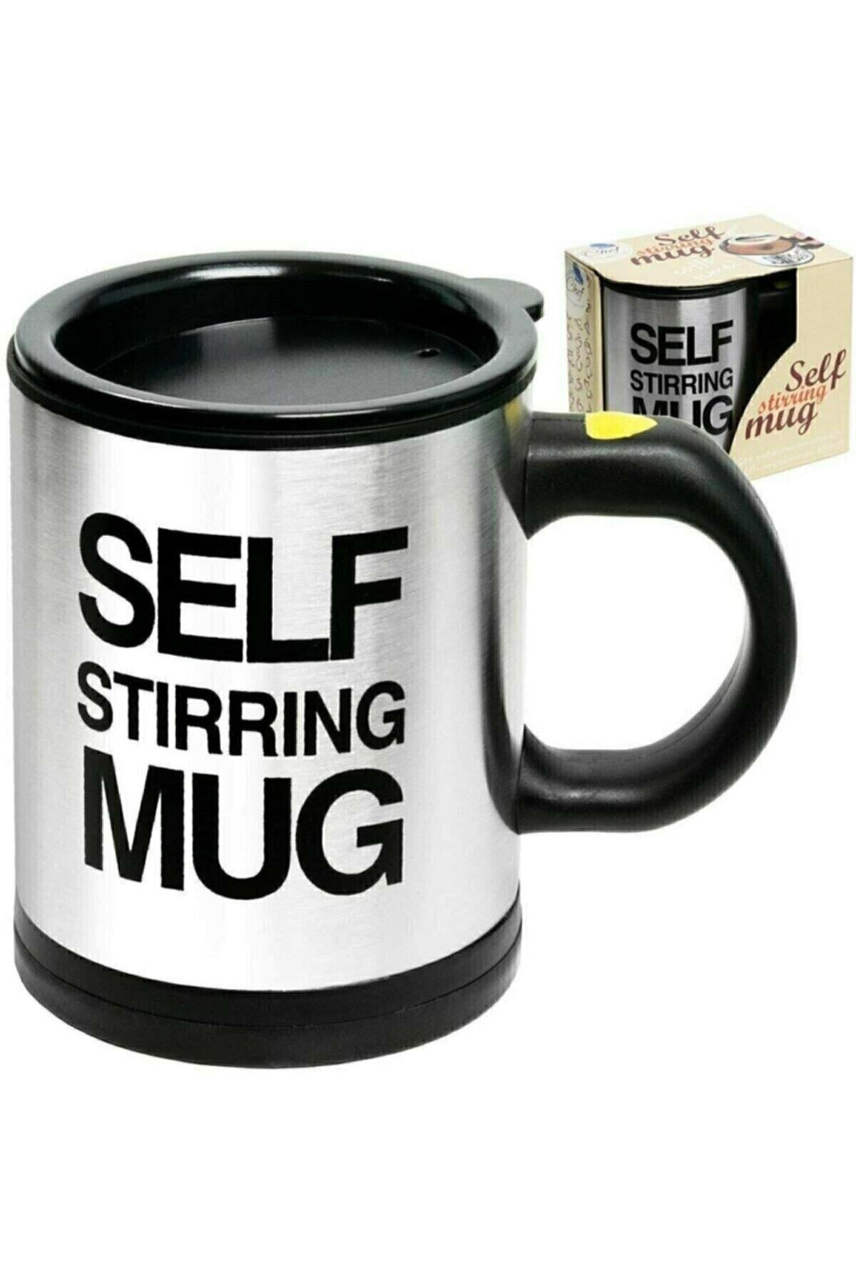 Mikser Kupa Termos Bardak; Self Stirring Mug Kendi Kendini Karıştıran