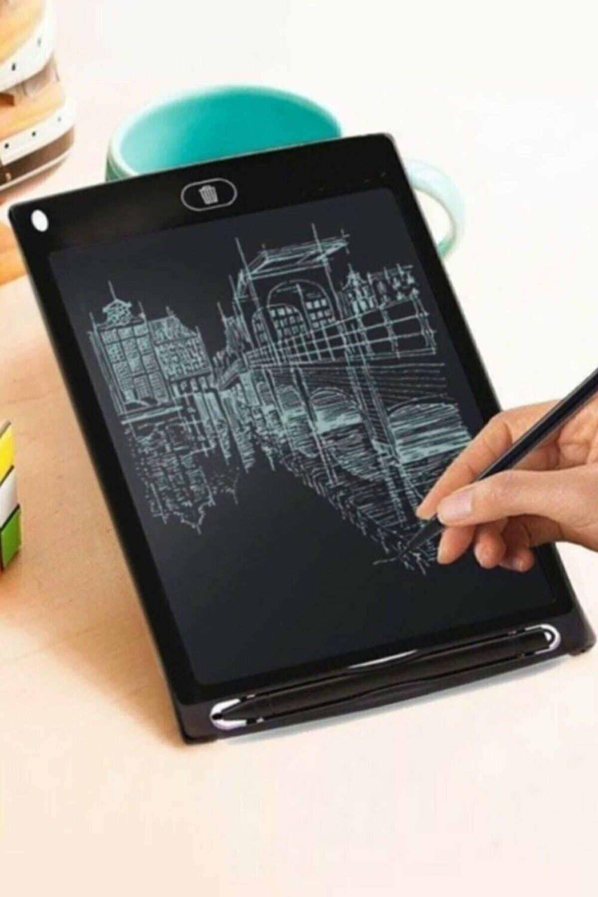 Siyah Yazı Tahtası Writing Tablet Lcd 8.5 Inç Dijital Kalemli Çizim Yazı