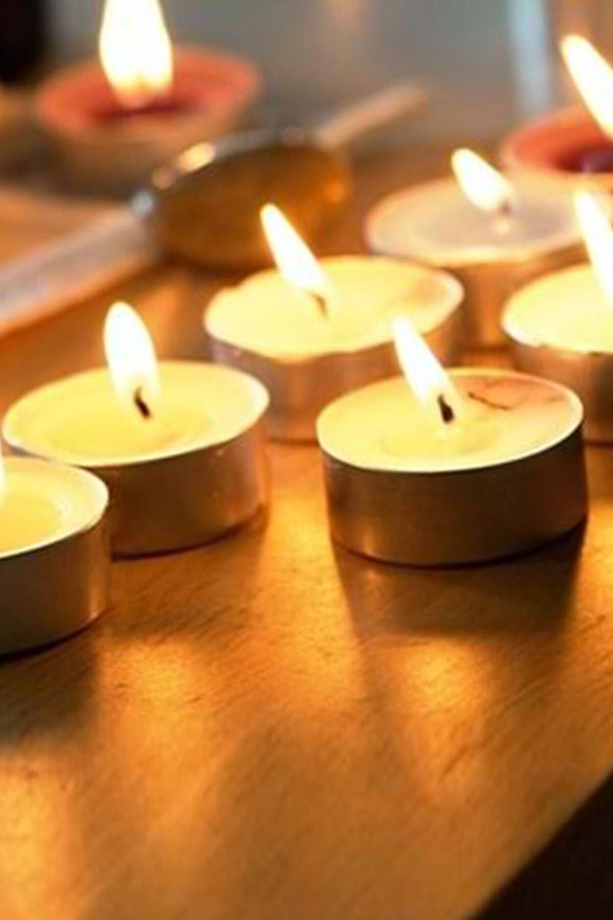 Tealight Mum Kokuksuz Beyaz 4 Saat Yanma Garantili 50 Li Paket 1430