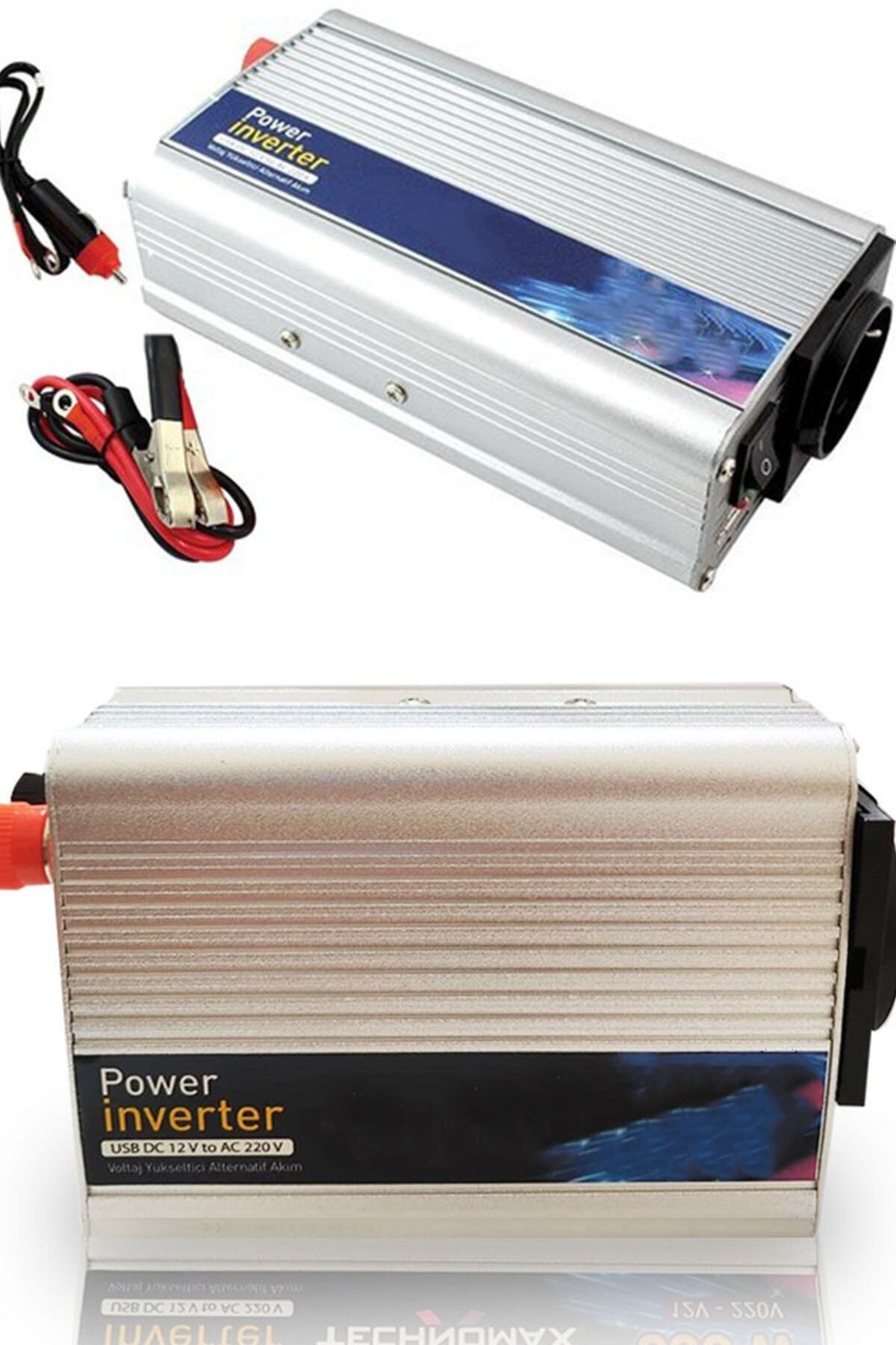 Technomax 600 W Inverter Dönüştürücü Usb Soketli Dc 12.v - 220.v Invertör