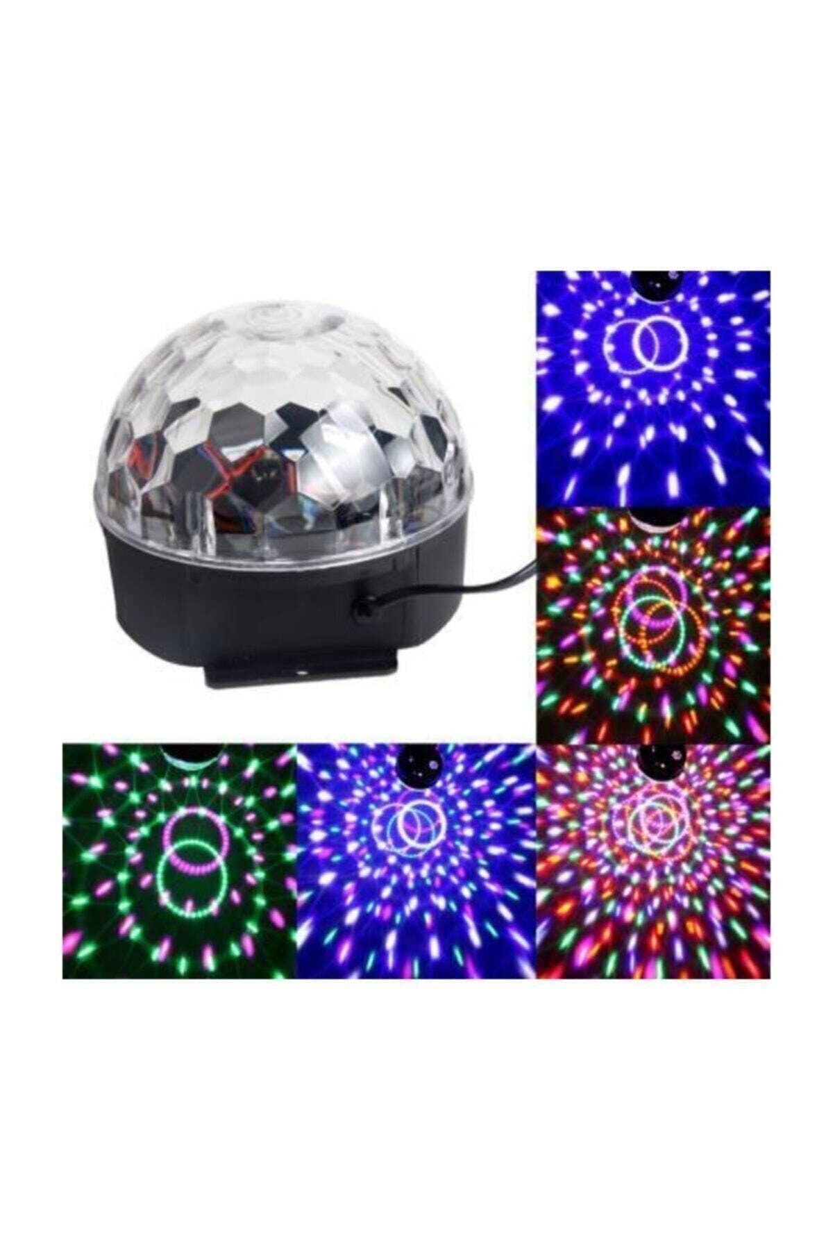 Hoparlör Disco Sahne Disko Topu Bluetooth Usb Led Işıklı Mp3 Disko