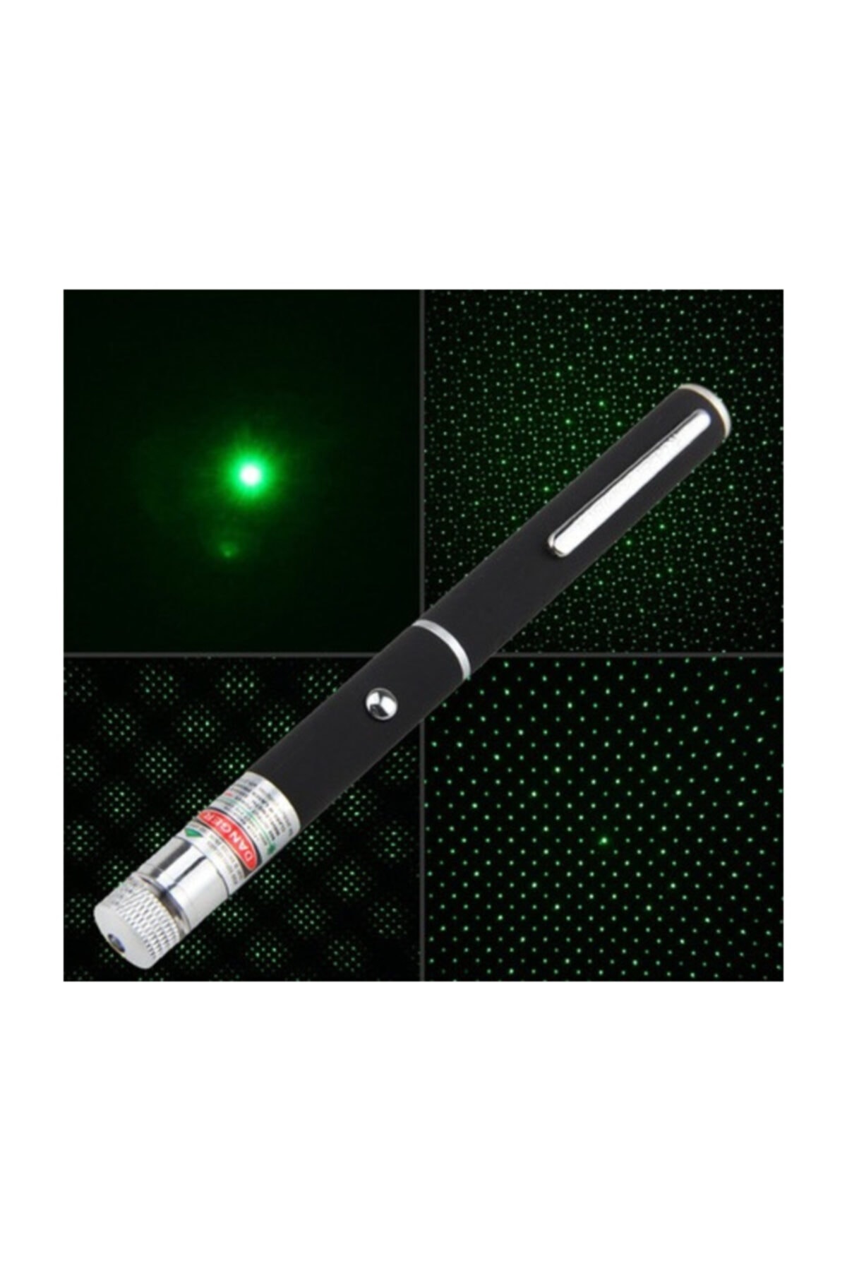 Yeşil Lazer 100 Mw Laser Pointer Özel Kutulu Tek Başlıklı Lazer