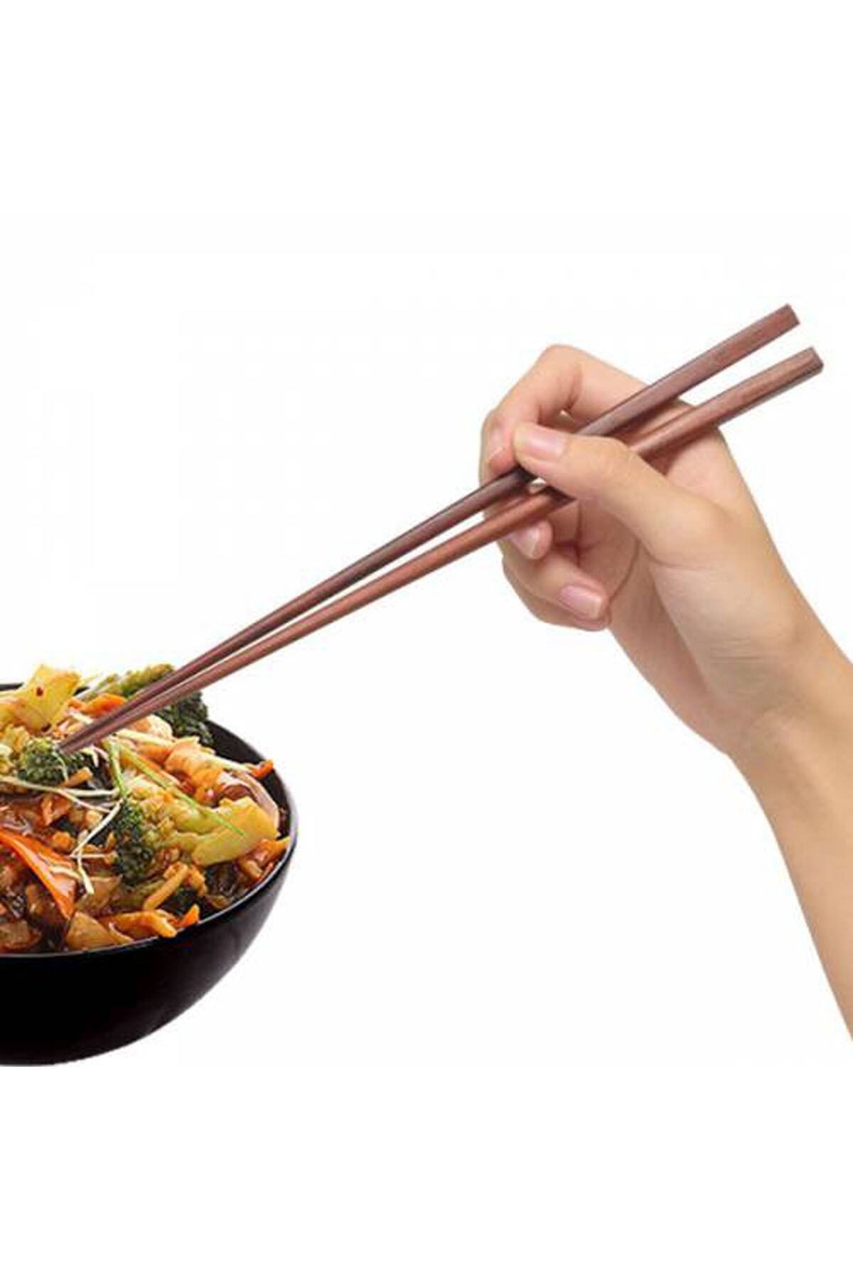 Chopsticks 1 Paket 10 Çift - Çin Yemeği Çubuğu - Bambu