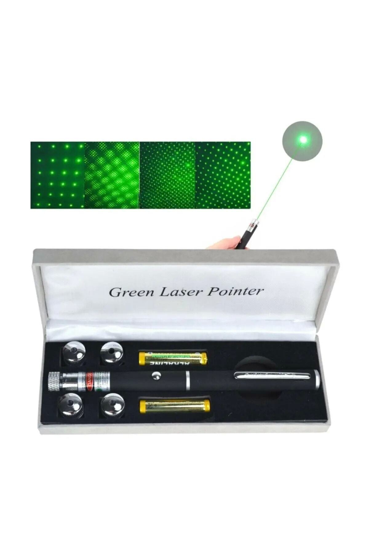 Pilli Yeşil Kalem Tipi Lazer Pointer