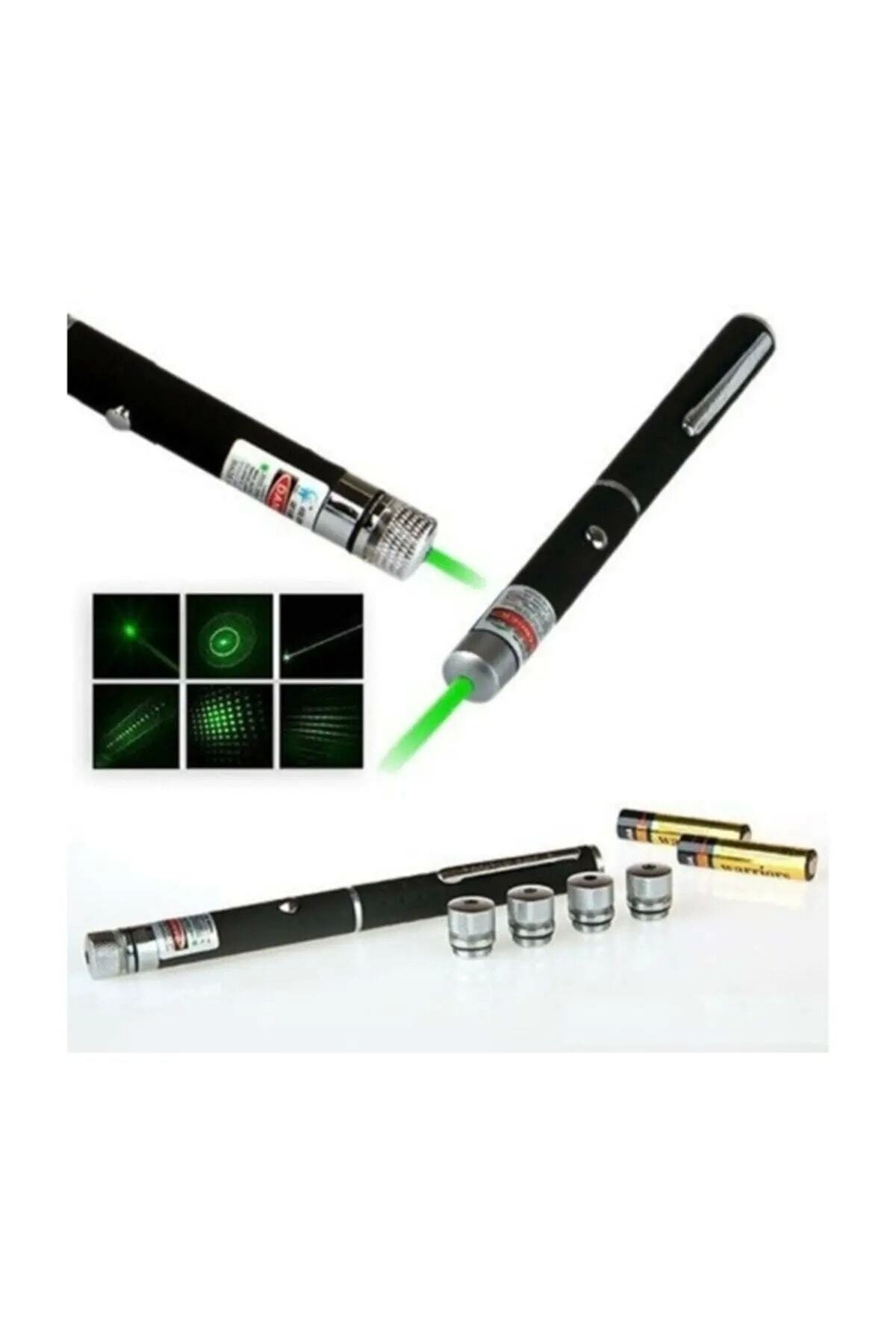 Pilli Yeşil Kalem Tipi Lazer Pointer