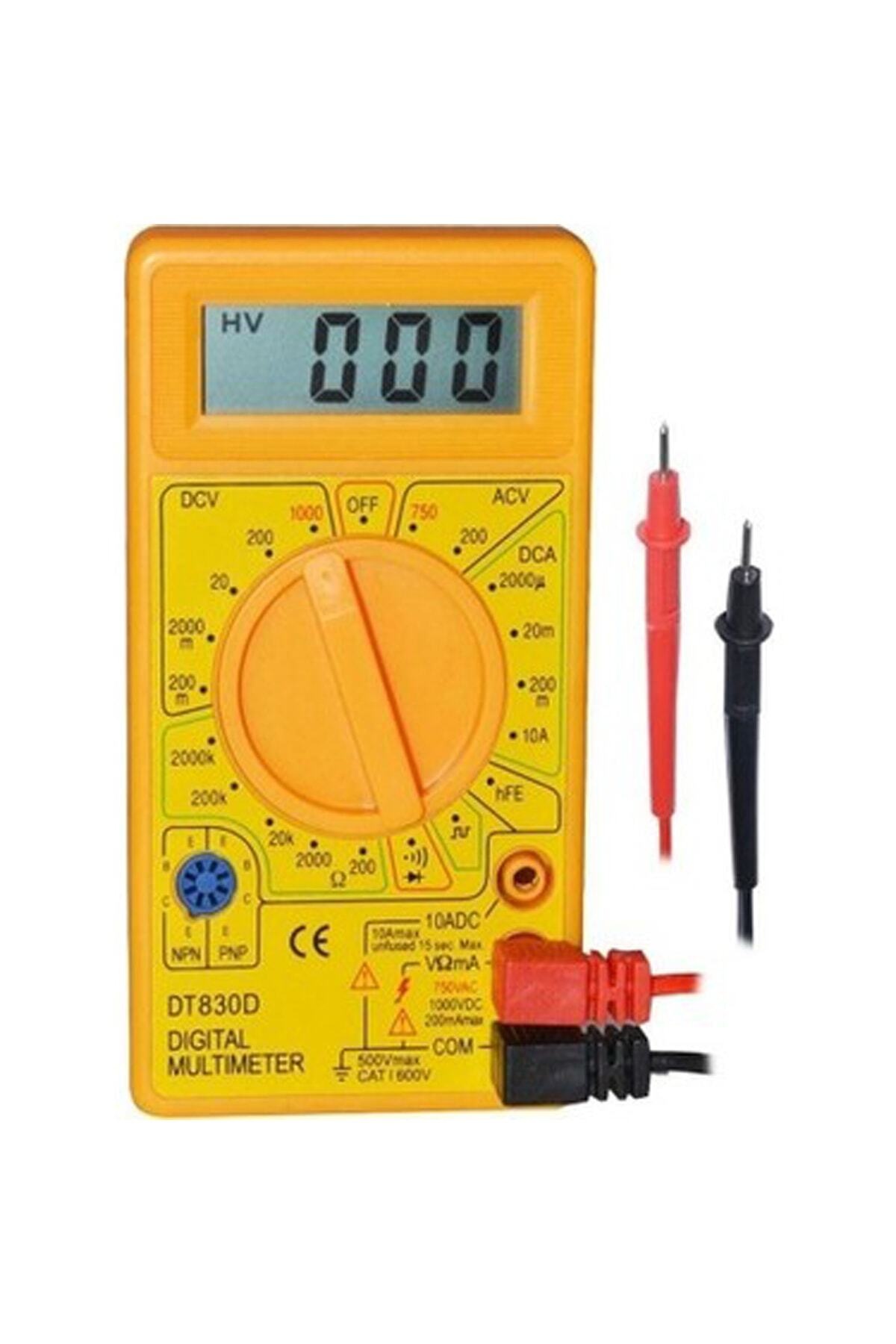 Digital Ölçü Aleti Multimeter Buzzerli Avometre