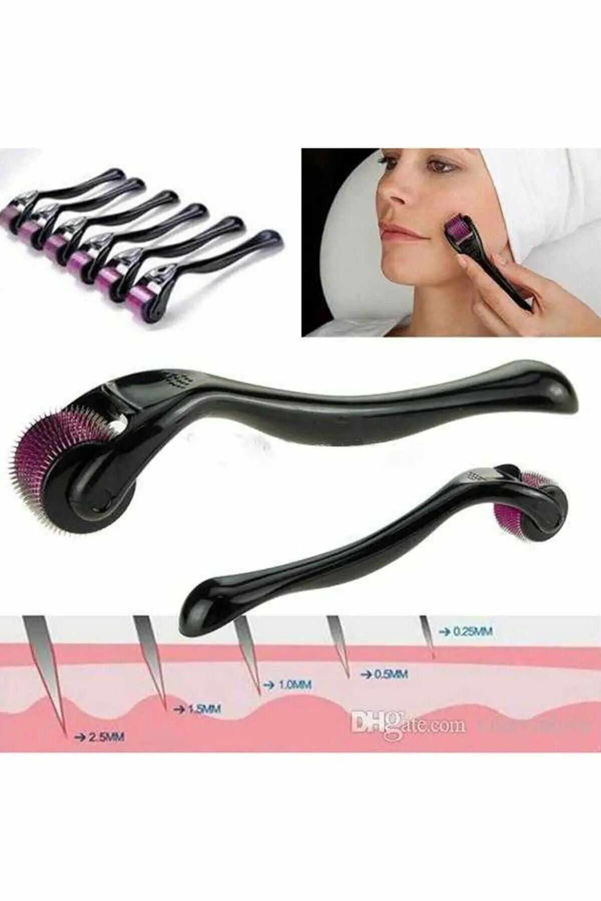 540 Iğneli 0.5 Mm Derma Roller Saç Cilt Yüz Tarak Dermaroller