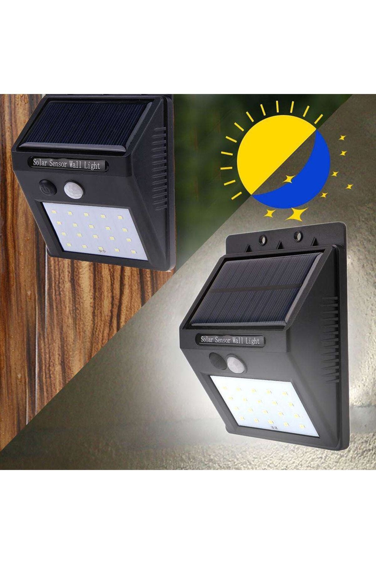 Stok Yok Solar Güneş Enerjili Şarj Olabilen 20 Ledli Bahçe Lambası