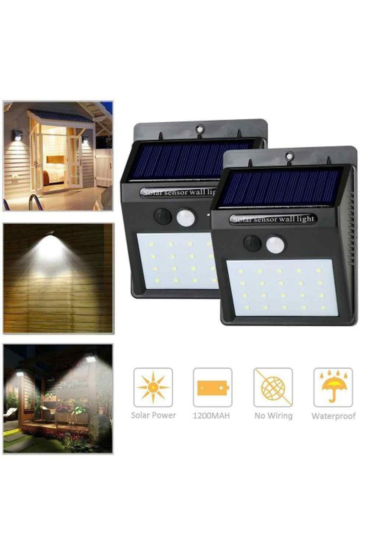 Solar Light Güneş Enerjili 20 Ledli Bahçe Aydınlatma