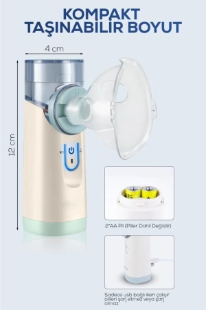 Taşınabilir Nebulizatör Makinesi Tıbbi Atomizer Inhalatör Sessiz Inhaler Nemlendirme