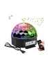 Xx-87 Disko Topu Işıklı Bluetooth Hoparlör Disco Sahne Topu Usb Led Işıklı Fm Radyo