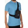 Unısex Telefon Bölmeli Çapraz Askılı Bel Omuz Ve Spor Çanta Göğüs Çantası Crossbody Bodybag