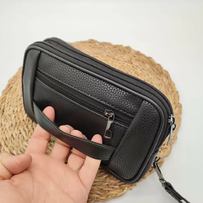 Kemerli El Tutma Portföy Clutch Çantası