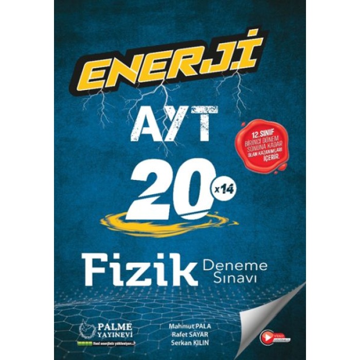 PALME YKS AYT ENERJİ FİZİK 20 X 14 DENEME SINAVI 1.DÖNEM