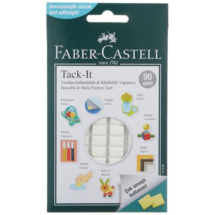 FABER CASTELL TACK-İT HAMUR YAPIŞTIRICI RENKLİ