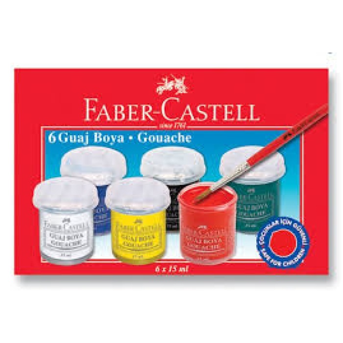 FABER CASTELL GUAJ BOYA 6 RENK