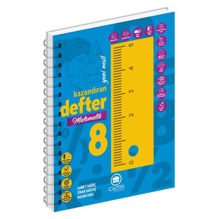 ÇANTA 8.Sınıf Matematik Okula Yardımcı Kazandıran Defter