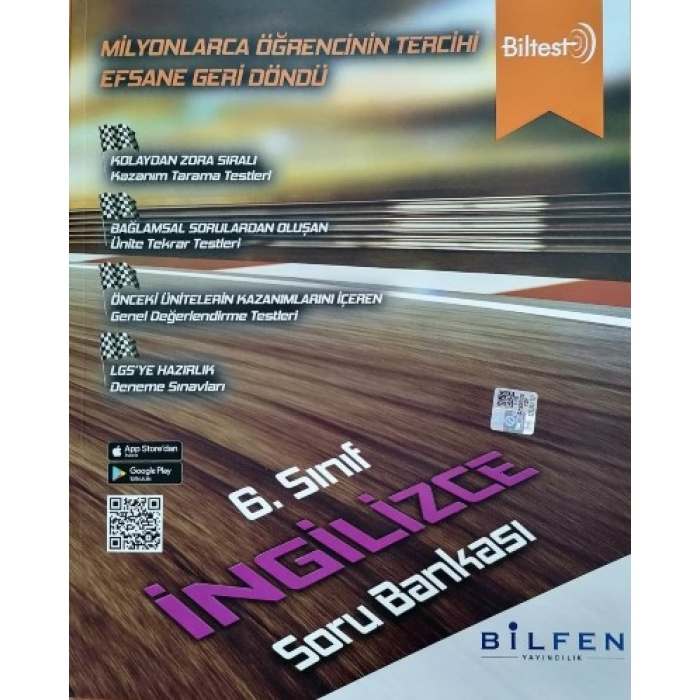 BİLFEN 6. SINIF BİLTEST İNGİLİZCE SB