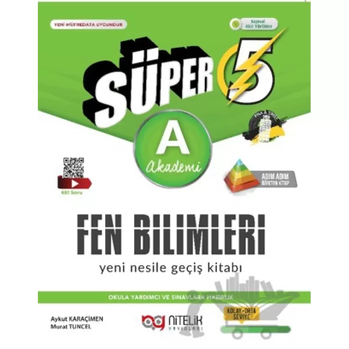 NİTELİK 5.SINIF SÜPER FEN BİLİMLERİ YENİ NESİLE GEGİŞ KİTABI (A) *YENİ*