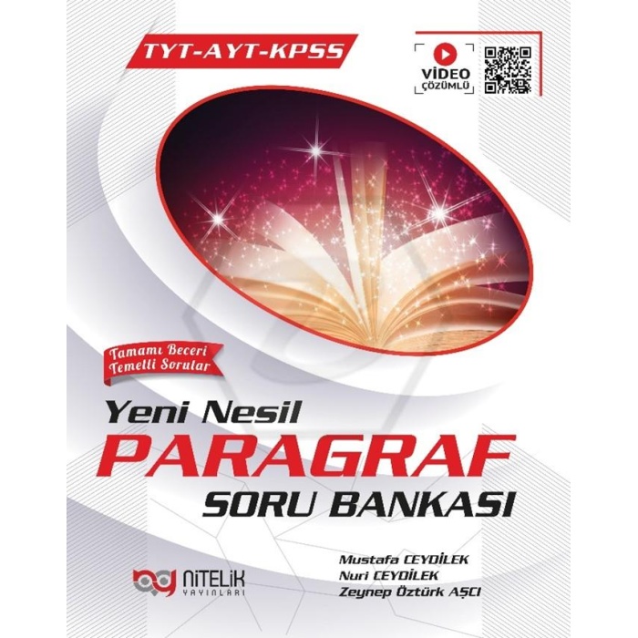 NİTELİK YKS TYT AYT KPSS YENİ NESİL PARAGRAF SORU BANKASI VİDEO ÇÖZÜMLÜ***