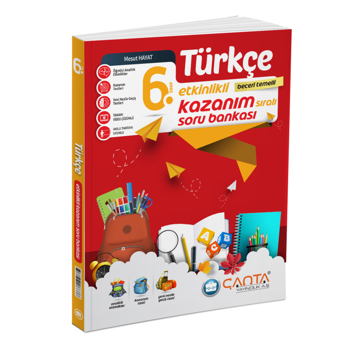 ÇANTA 6.Sınıf Türkçe Etkinlikli Kazanım Soru Bankası