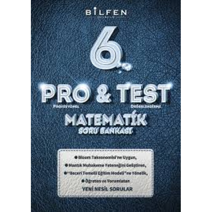 BİLFEN PRO TEST 6. SINIF MATEMATİK SORU BANKASI