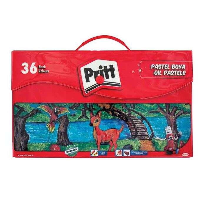 Pritt 36C oil pastel vinyl pack Pastel Boya 36lı pls Çanta