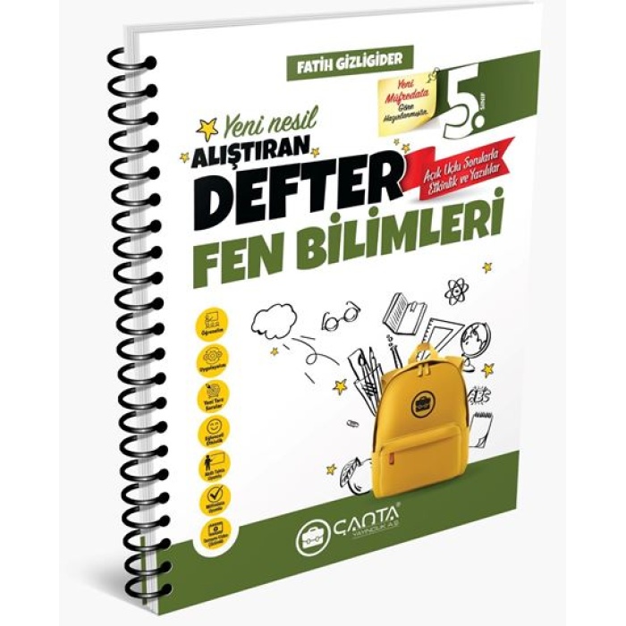 Çanta 5.Sınıf Fen Bilimleri Okula Yardımcı Alıştıran Defter