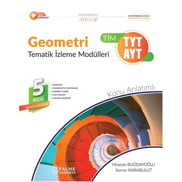 PALME YKS TYT AYT GEOMETRİ TEMATİK İZLEME MODÜLLERİ *YENİ*