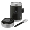 Stanley Yemek Termosu The Legendary Food Jar + Spork .4L / 14oz Matte Black Pebble