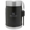 Stanley Yemek Termosu The Legendary Food Jar + Spork .4L / 14oz Matte Black Pebble