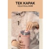 Tyeso SoulMate Tumbler Vakumlu Paslanmaz Çelik Silikon Askı 550 ML Pembe