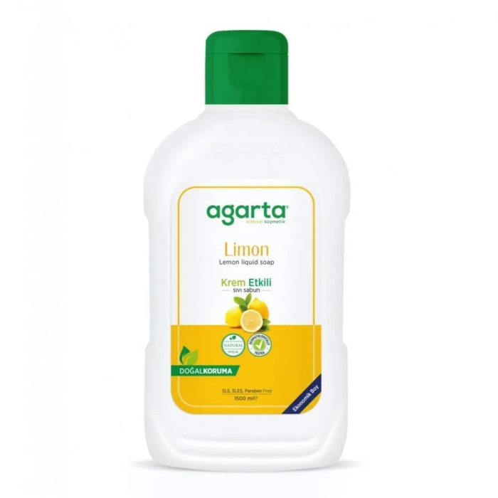 Agarta Doğal Sıvı Sabun Limon 1500 ml, 1 Adet