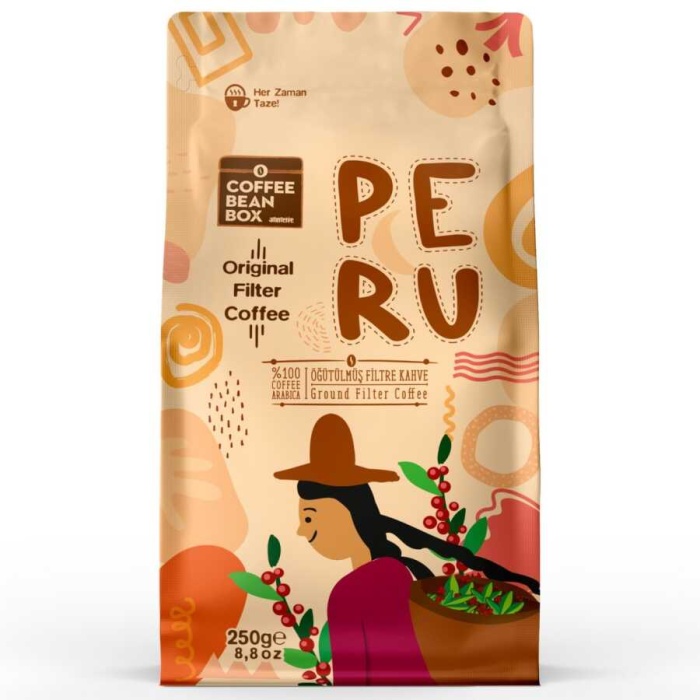 Filtre Kahve Peru Öğütülmüş Kahve 250 Gr